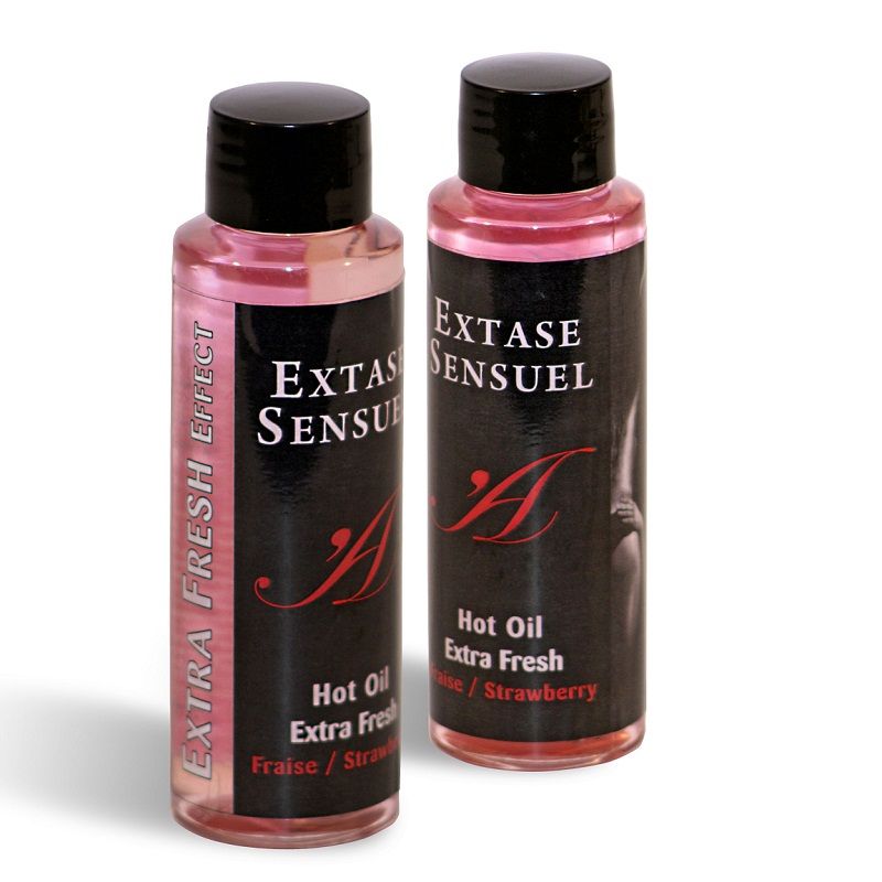 EXTASE SENSUAL - HUILE DE MASSAGE EXTRA FRAISE EFFET FRAISE 100 ML