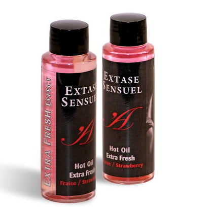 EXTASE SENSUAL - HUILE DE MASSAGE EXTRA FRAISE EFFET FRAISE 100 ML