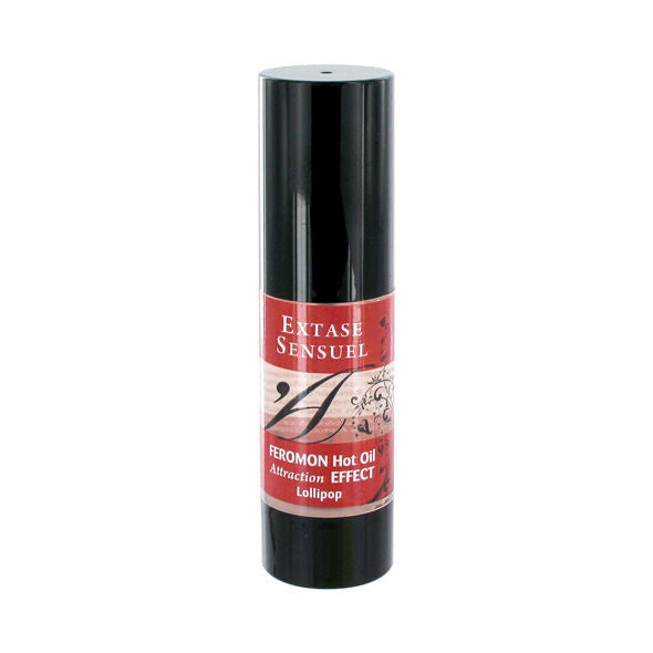 EXTASE SENSUAL - HUILE DE MASSAGE EFFET CHALEUR AUX PHÉROMONES LOLLIPOP 30 ML