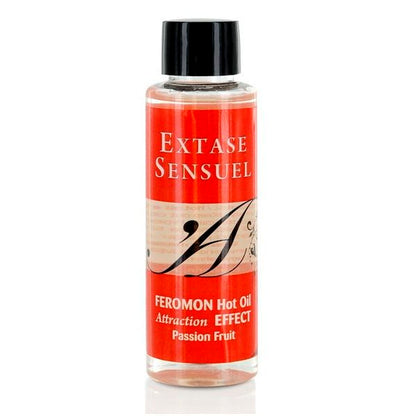 EXTASE SENSUAL - HUILE DE MASSAGE EFFET CHALEUR AUX PHÉROMONES DE FRUIT DE LA PASSION 100 ML