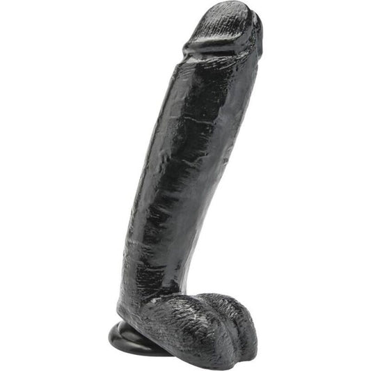 GET REAL - GODE 25,5 CM AVEC TESTICULES NOIRS
