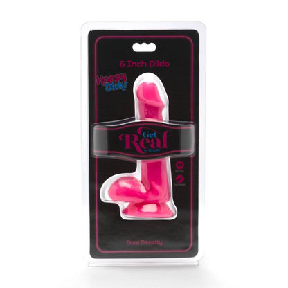 GET REAL - HAPPY DICKS DILDO 12 CM AVEC TESTICULES ROSES
