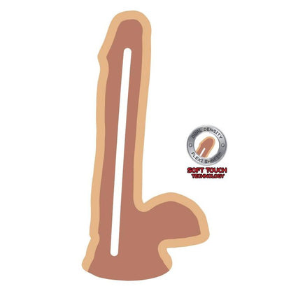 GET REAL - DILDO DOUBLE DENSITÉ 17 CM AVEC TESTICULES NATURELS