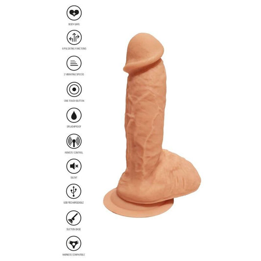 GET REAL - GODE VIBRANT EN SILICONE NATUREL