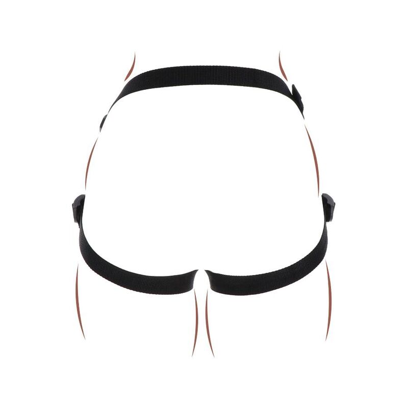 GET REAL - HARNAIS NOIR À SANGLE