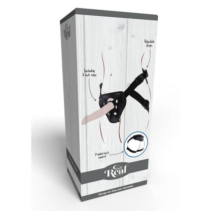 GET REAL - HARNAIS NOIR DELUXE À SANGLE