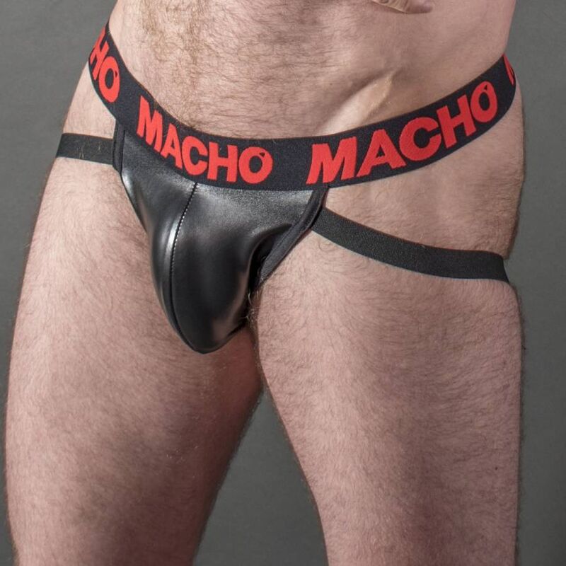 MALE - MX25RC JOCK RED LEATHER XL