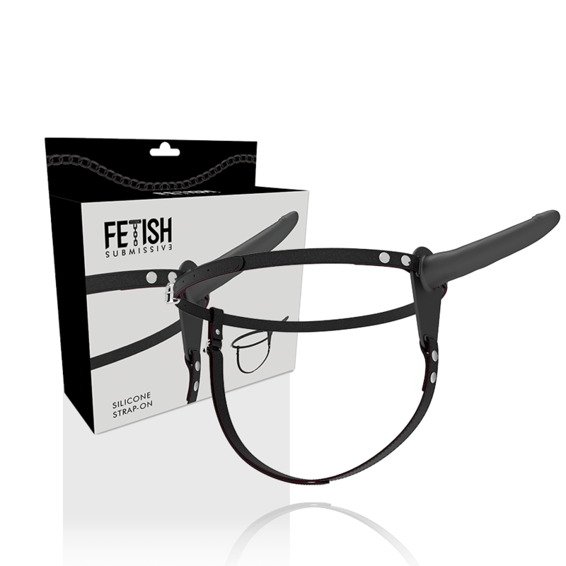 HARNAIS FÉTICHE SOUMIS - SILICONE NOIR 15 CM