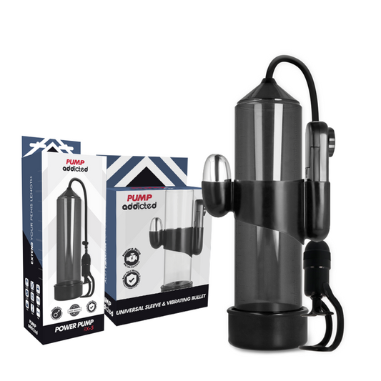 PUMP ADDICTED - POMPE À ÉREECTION NOIRE RX5 AVEC VIBRATEUR