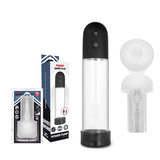 PUMP ADDICTED - POMPE À ÉRECTION AUTOMATIQUE RX11 AVEC MASTURBATEUR