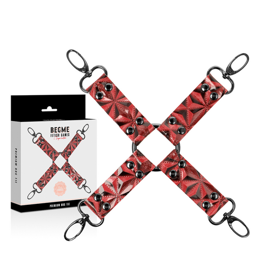 BEGME - ÉDITION ROUGE HOG TIE CUIR VÉGAN
