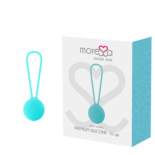 MORESSA - OSIAN ONE PELVIC FLOOR TRAINING 51g PREMIUM SILICONE TURQUOISE