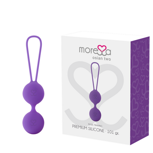 MORESSA - OSIAN TWO PELVIC FLOOR TRAINING 101g PREMIUM LILAC SILICONE