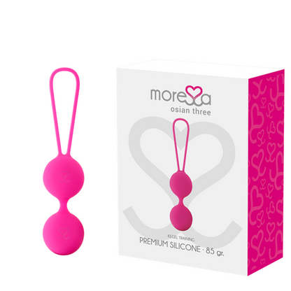 MORESSA - OSIAN THREE PELVIC FLOOR TRAINING 85 gr PREMIUM PINK SILICONE