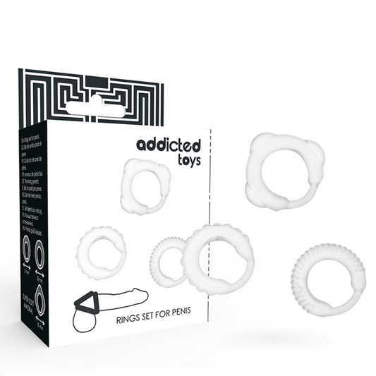 ADDICTED TOYS - LOT DE 3 ANNEAUX PÉNIS TRANSPARENTS
