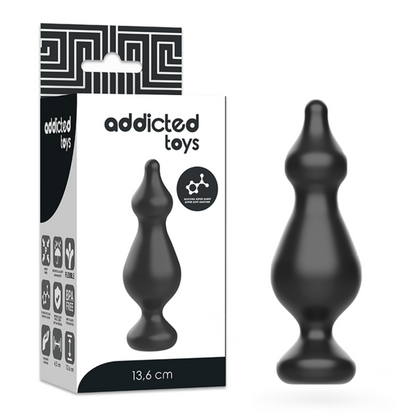 ADDICTED TOYS - PLUG SEXUEL ANAL 13,6 CM NOIR
