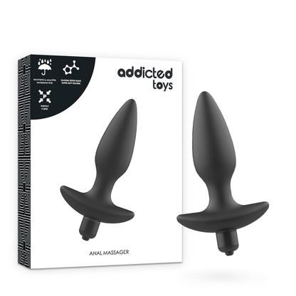 ADDICTED TOYS - PLUG ANAL VIBRANT NOIR MASSEUR