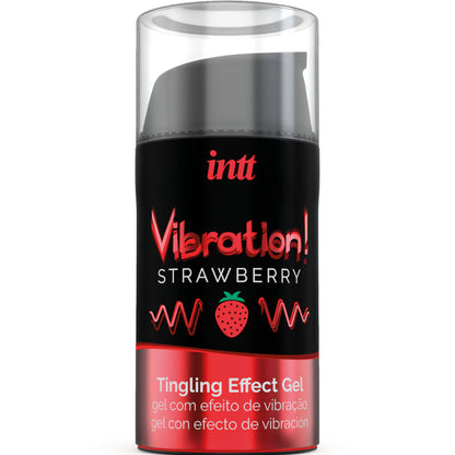 INTT - GEL VIBRATEUR LIQUIDE FRAISE STIMULANT INTIME PUISSANT 15 ML
