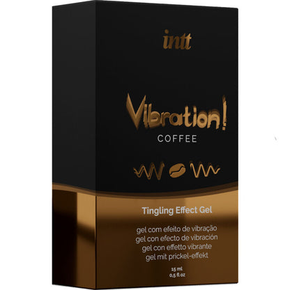 INTT - GEL VIBRATEUR LIQUIDE STIMULANT INTIME PUISSANT CAFÉ 15ML