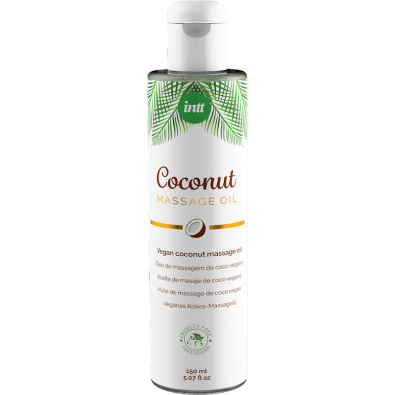 INTT - HUILE DE MASSAGE VEGAN DOUCE AU GOÛT RELAXANT DE NOIX DE COCO