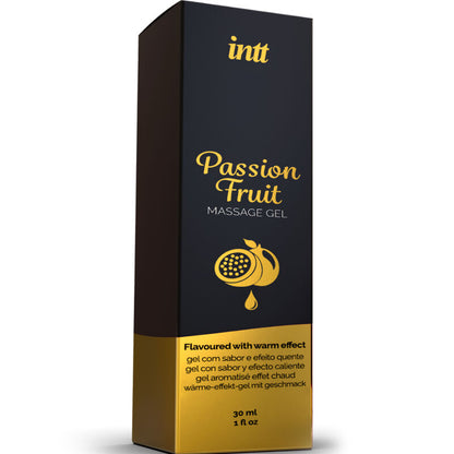 MASSAGE INTT &amp; SEXE ORAL - GEL DE MASSAGE AU FRUIT DE LA PASSION AVEC EFFET CHAUFFANT