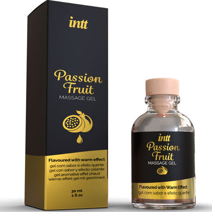 MASSAGE INTT &amp; SEXE ORAL - GEL DE MASSAGE AU FRUIT DE LA PASSION AVEC EFFET CHAUFFANT