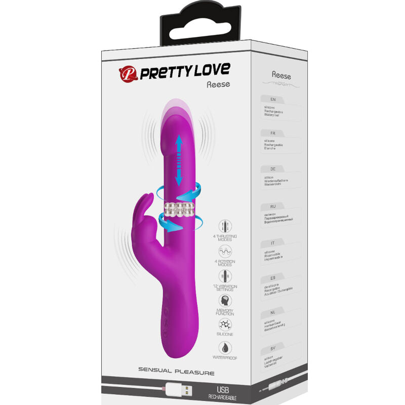 PRETTY LOVE - VIBRATEUR REESE'S AVEC PULPE ROTATIVE VIOLET