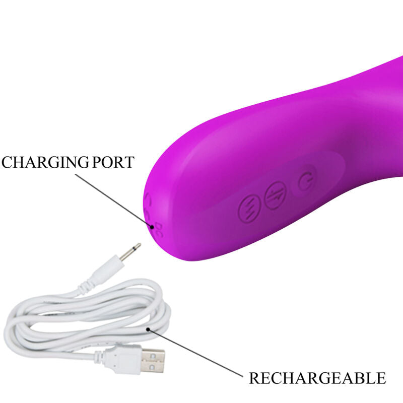 PRETTY LOVE - VIBRATEUR REESE'S AVEC PULPE ROTATIVE VIOLET
