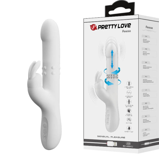 PRETTY LOVE - VIBRATEUR ROTATIF ARGENTÉ DE REESE