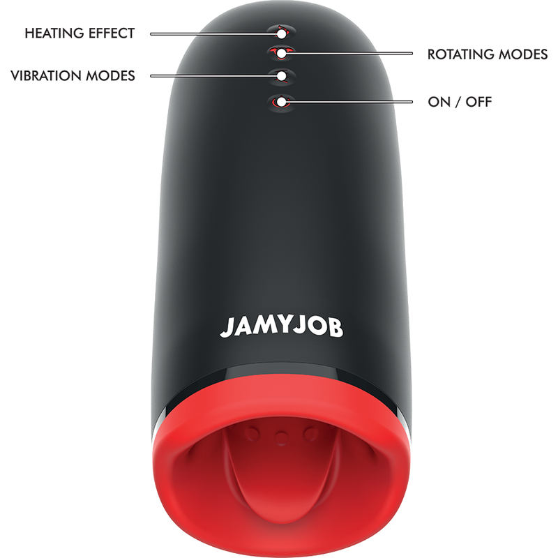 JAMYJOB - MASTURBATEUR SPIN-X AVEC FONCTION ROTATIVE ET CHAUFFANTE