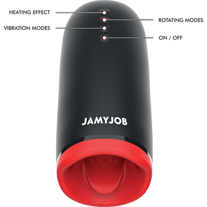 JAMYJOB - MASTURBATEUR SPIN-X AVEC FONCTION ROTATIVE ET CHAUFFANTE