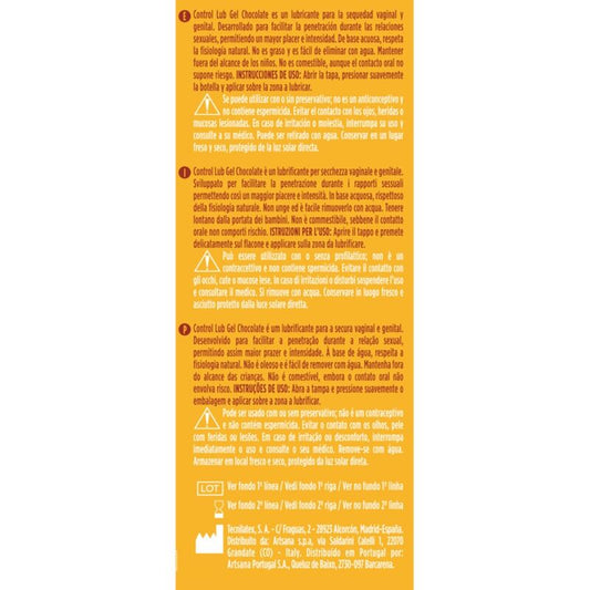 CONTROL - GEL LUBRIFIANT AU CHOCOLAT 75 ML
