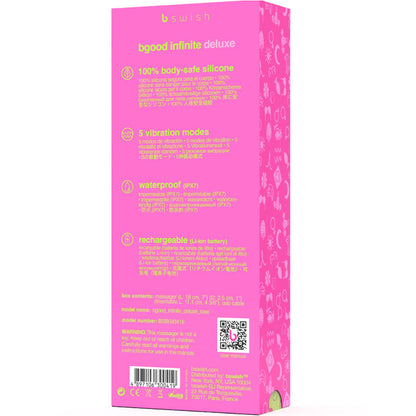 B SWISH - BGOOD INFINITE DELUXE VIBRATEUR RECHARGEABLE EN SILICONE ROSE