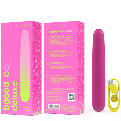 B SWISH - BGOOD INFINITE DELUXE VIBRATEUR RECHARGEABLE EN SILICONE ROSE