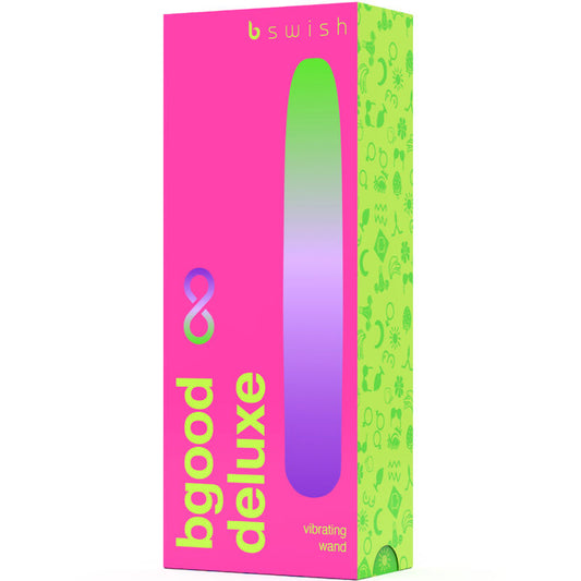 B SWISH - BGOOD INFINITE DELUXE VIBRATEUR RECHARGEABLE EN SILICONE BLEU