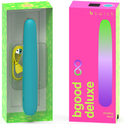 B SWISH - BGOOD INFINITE DELUXE VIBRATEUR RECHARGEABLE EN SILICONE BLEU