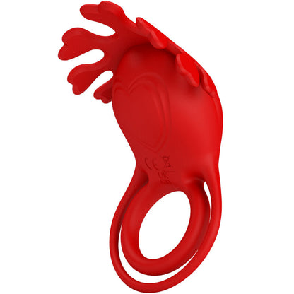 PRETTY LOVE - RUBEN ANNEAU VIBRANT 7 VIBRATIONS SILICONE ROUGE