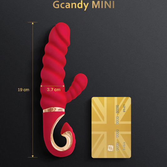 G-VIBE - MINI VIBRATEUR EN SILICONE GCANDY ROUGE