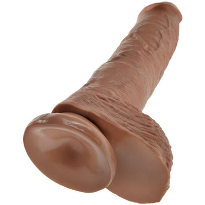 KING COCK - PÉNIS RÉALISTE AVEC TESTICULES 19,8 CM CANDY