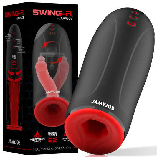 JAMYJOB - MASTURBATEUR SWING-R À CHALEUR, OSCILLATION ET VIBRATION