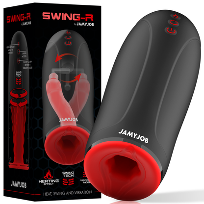 JAMYJOB - MASTURBATEUR SWING-R À CHALEUR, OSCILLATION ET VIBRATION