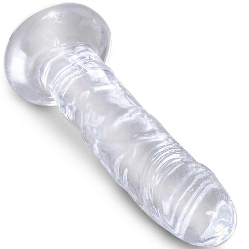 KING COCK - PÉNIS RÉALISTE TRANSPARENT 15,5 CM