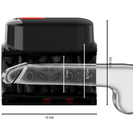 JAMYJOB - MASTURBATEUR VORTEX TURBO AVEC POUSSÉE ET ROTATION À 360° DE HAUT EN BAS