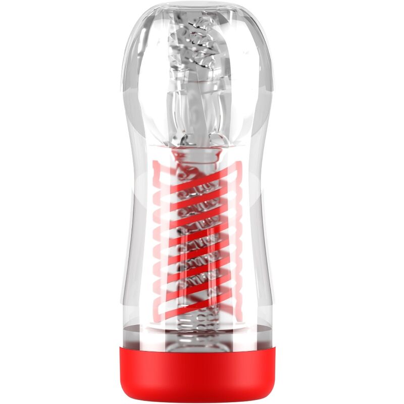 PDX ELITE - VIEWTUBE 2 STROKER MASTURBATOR WITH TRANSPARENT SPIRAL COMPRESSION