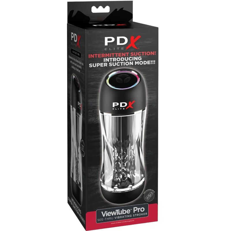 PDX ELITE - STROKER VIEWTUBE PRO TRANSPARENT VIBRATOR