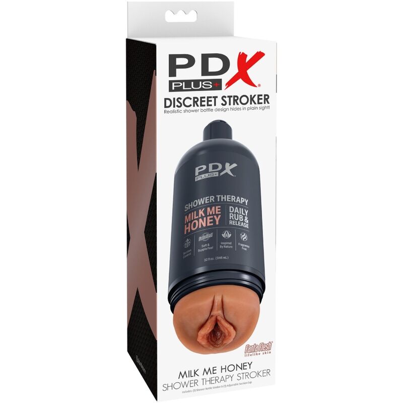 PDX PLUS - STROKER MASTURBATOR DISCREET BOTTLE DESIGN SHAMPOO MILK ME HONEY CARAMEL