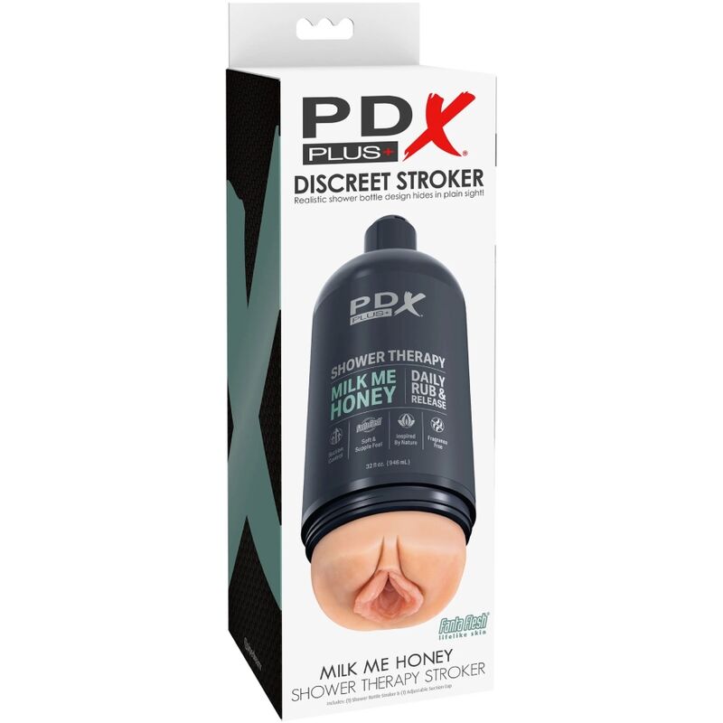 PDX PLUS - STROKER MASTURBATOR DISCREET SHAMPOO BOTTLE DESIGN MILK ME HONEY