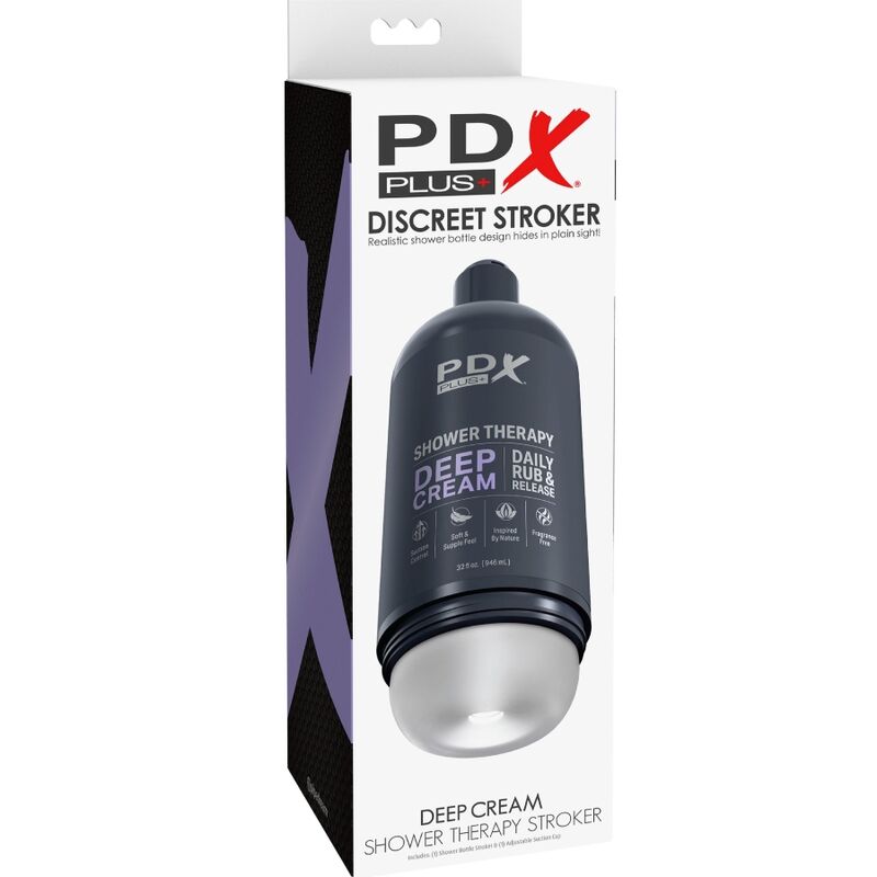 PDX PLUS - STROKER MASTURBATOR DISCREET BOTTLE DESIGN DEEP CREAM SHAMPOO