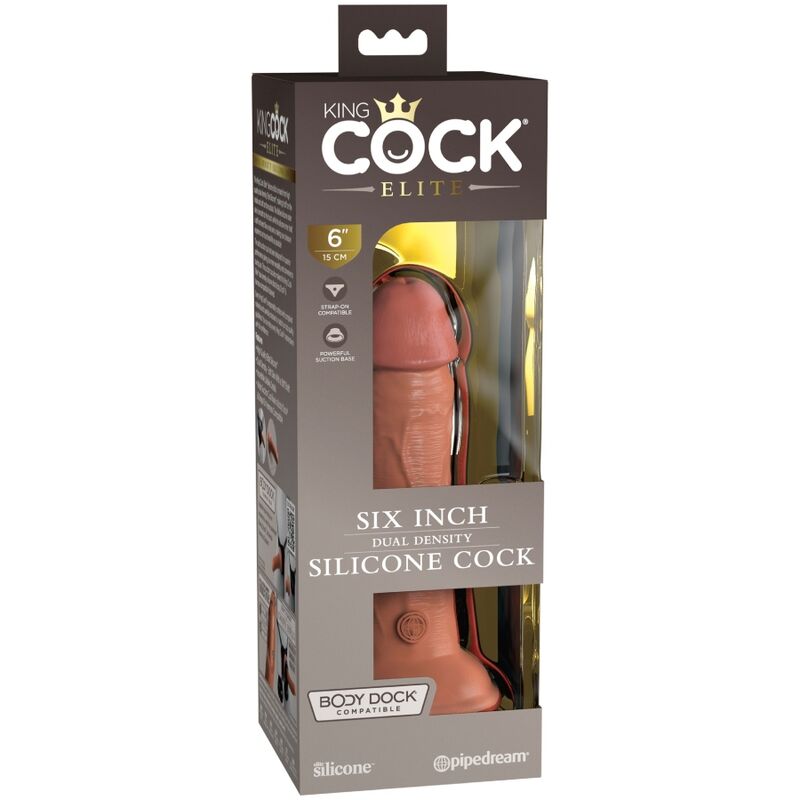 KING COCK - GODE RÉALISTE EN SILICONE ÉLITE 15,2 CM CANDY