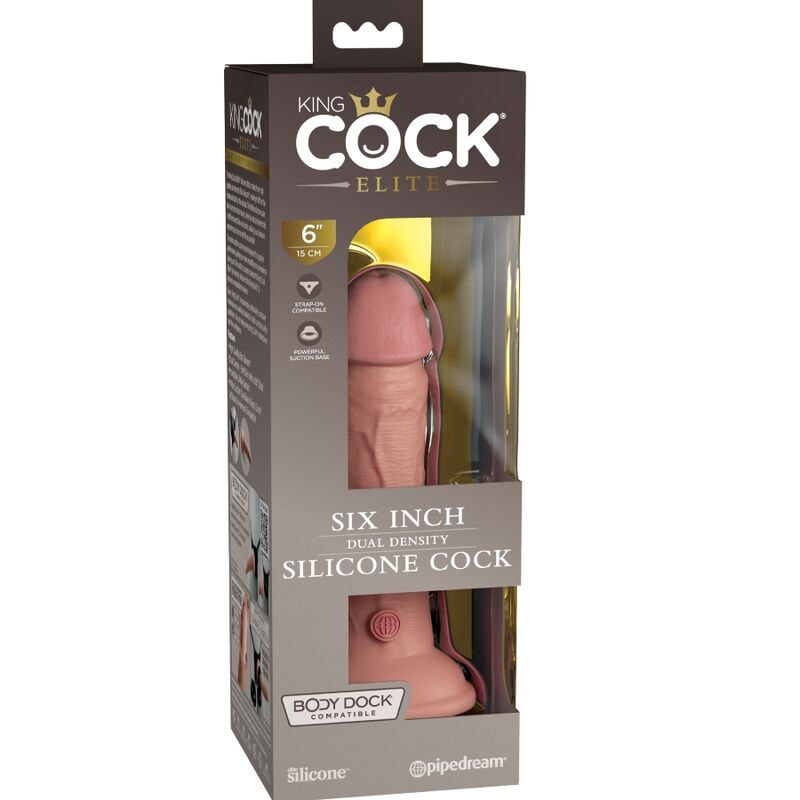 KING COCK - GODE RÉALISTE EN SILICONE ÉLITE 15,2 CM